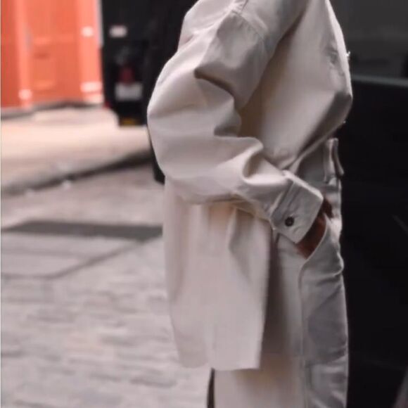 CELINE white denim skirt - Picture 1 of 7